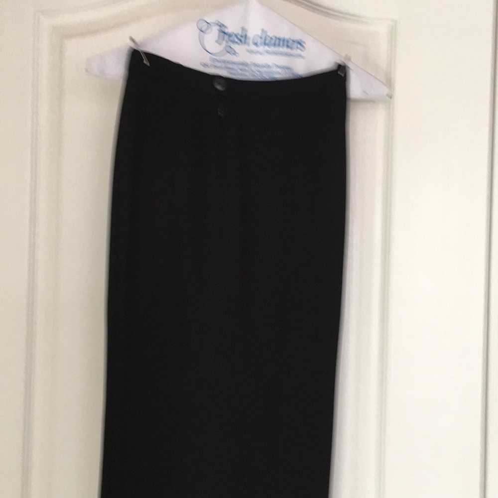 Black side zip dress pants